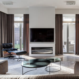 26 Electric Fireplace Ideas with TV Above - Love Home Designs