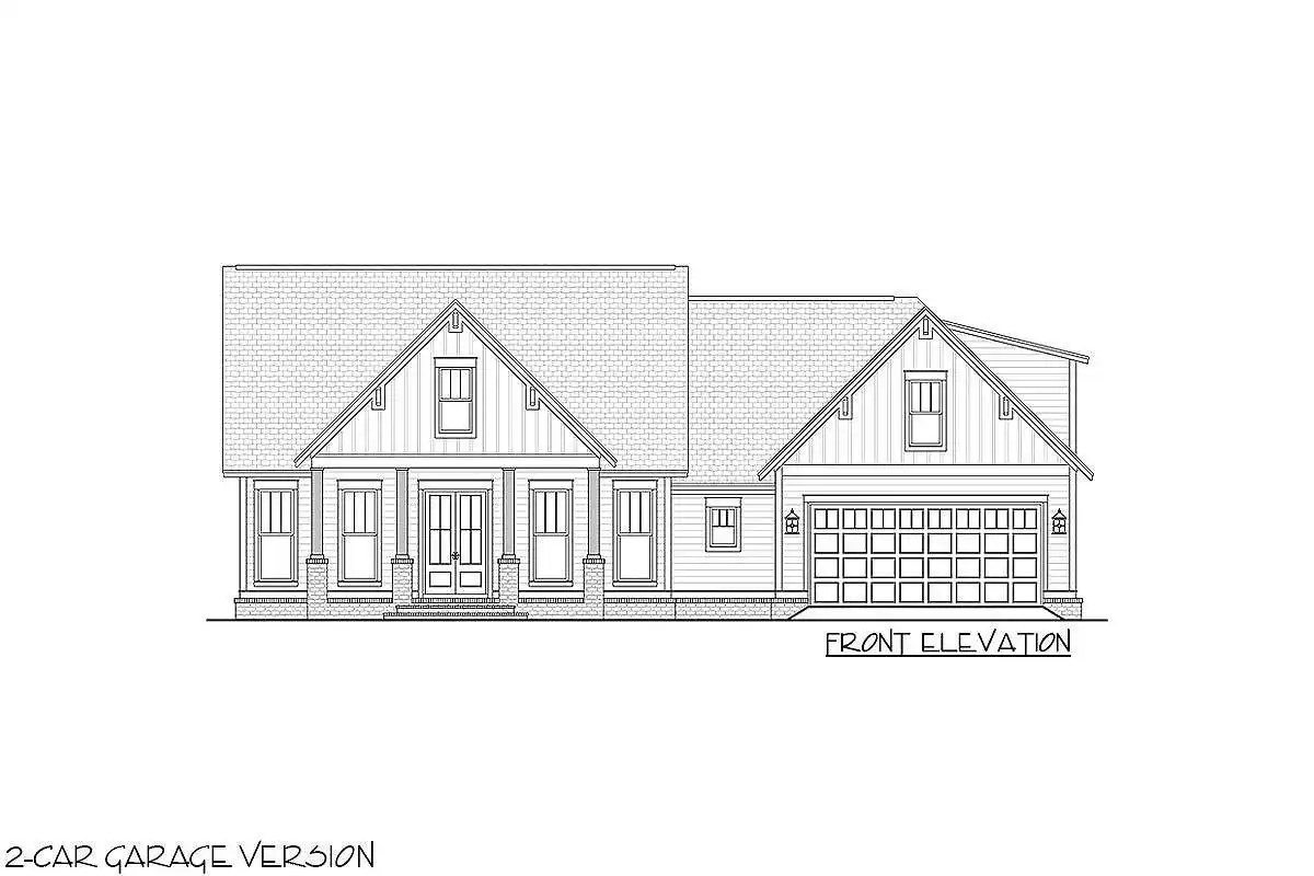 The detailed and rough layout of the modern farmhouse.