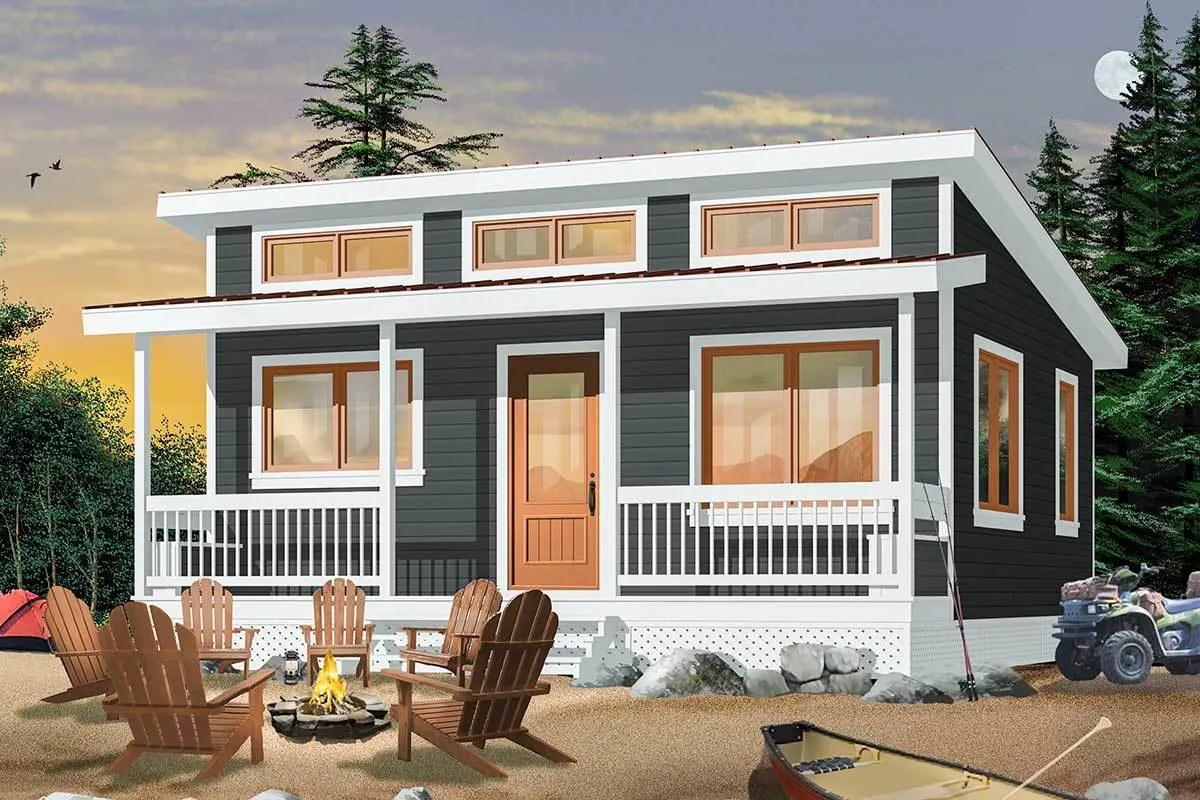 The wooden accent doors and window frames provide a gorgeous finish to the home.