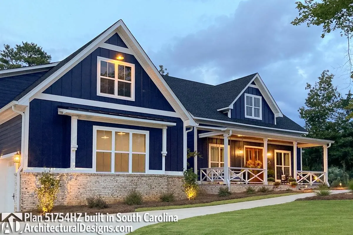 A closer look at the bonus room highlights the intricate design of the exterior with its white borders really emphasize the beauty of the house.