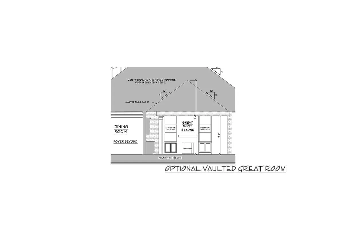 A sketch of an optional bonus room.