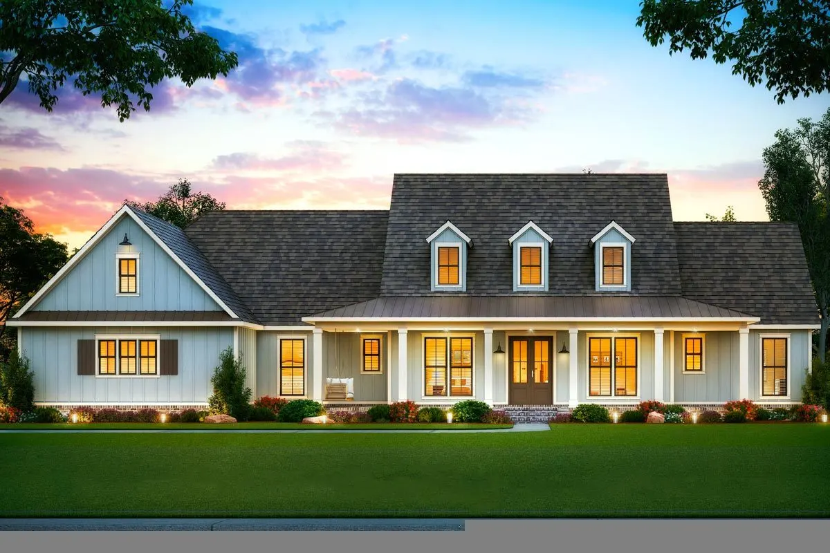 In the lighting from home, the tranquil state of the house appears brilliant.
