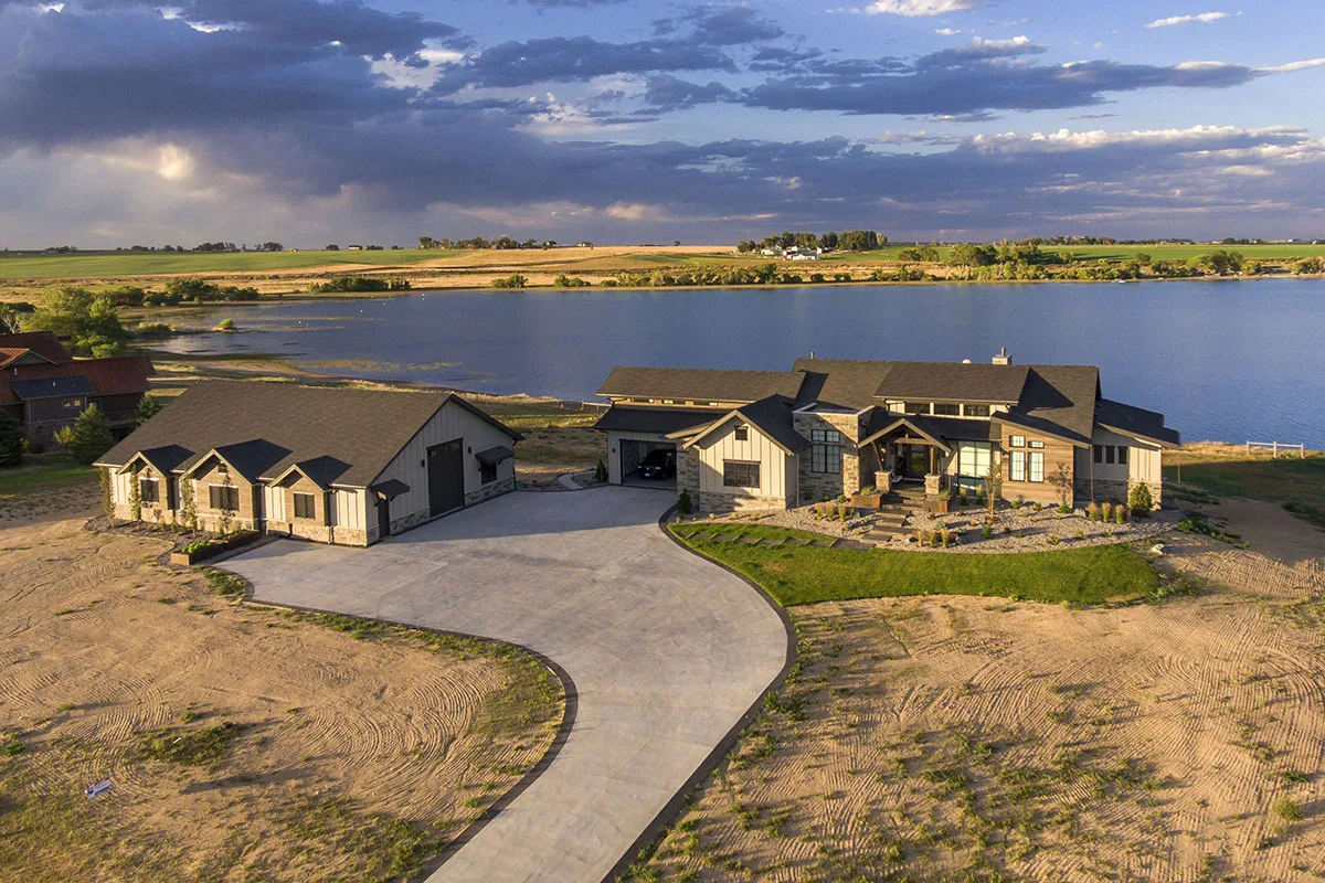 The above-captured image shows a large driveway.