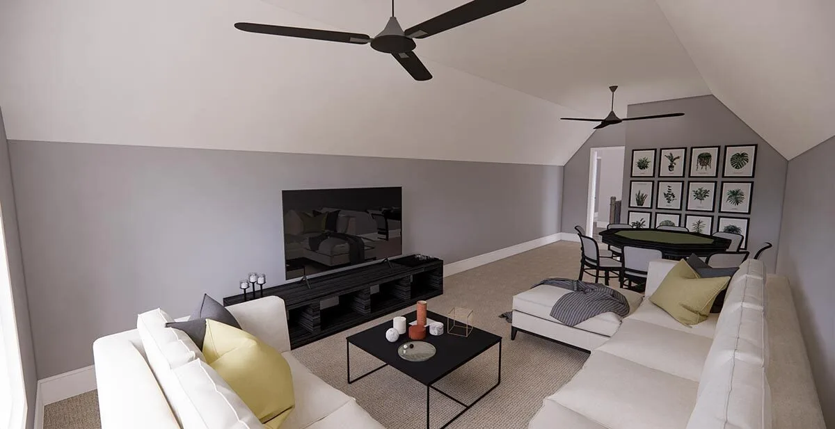 A supplementary room for entertainment and relaxation.