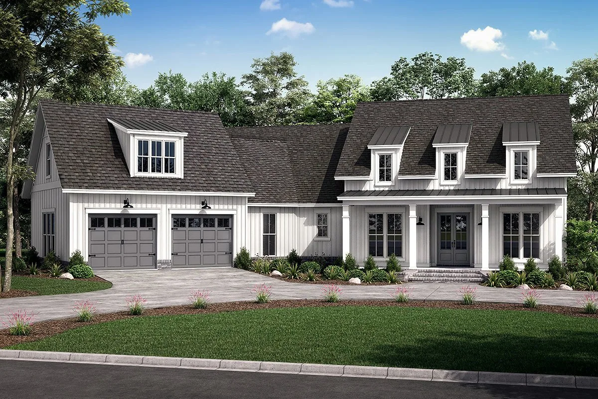 A farmhouse variant in gray design looks nice in the <a href=
