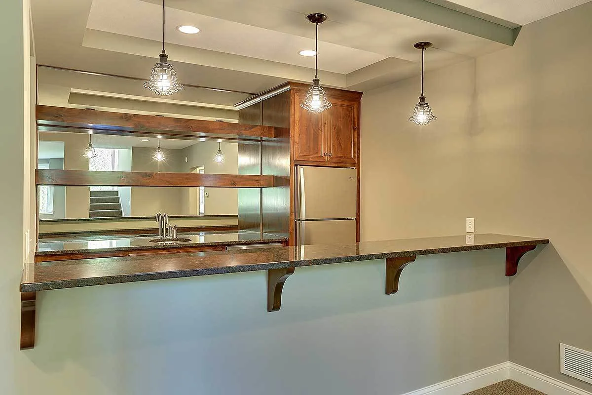 The view of the bar island for your party or guests.
