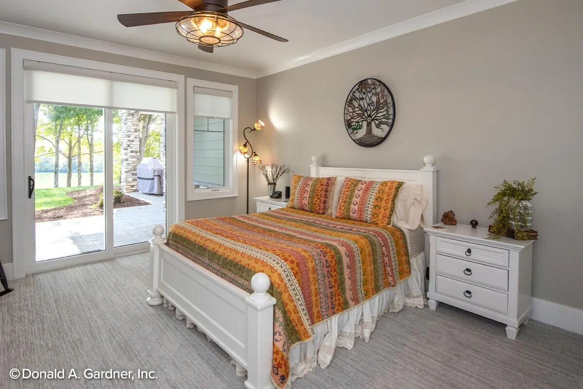 Right side bedroom space with the carpeted floor in a calm tranquil manner.