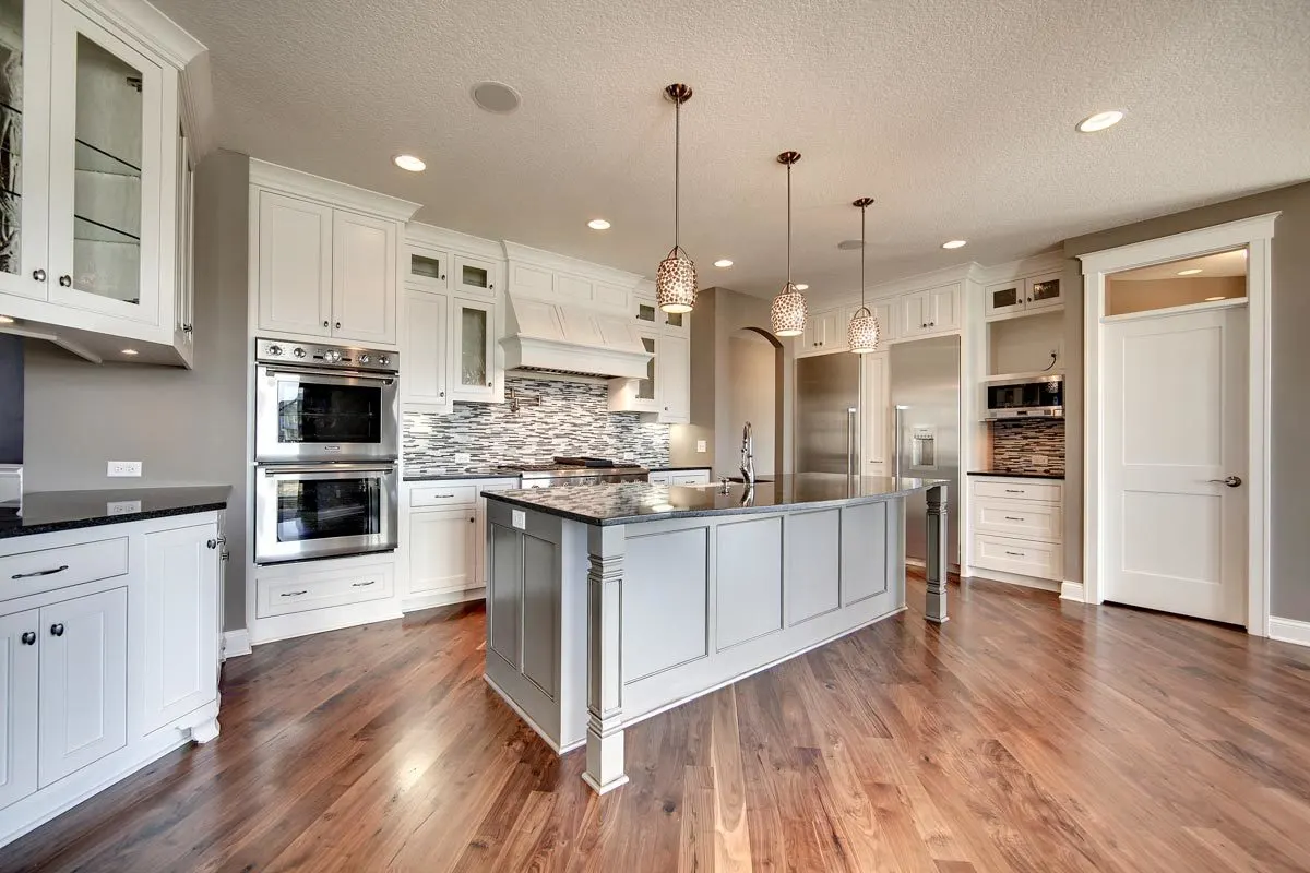 The kitchen area has a sophisticated look interior.