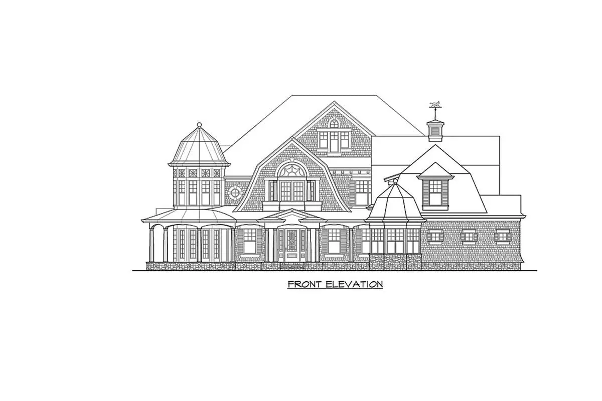 Rough sketch of the front par of the house.